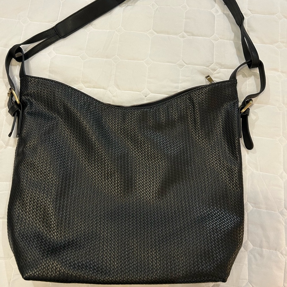 Anthropologie black shoulder bag